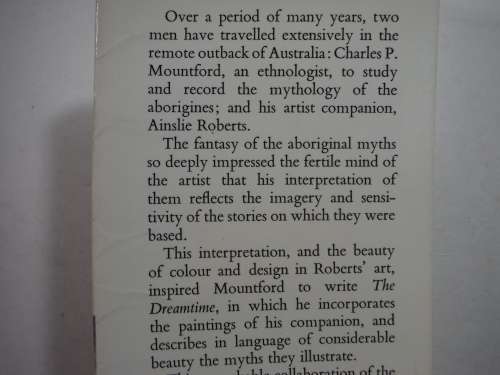 The Dreamtime : Australian Aboriginal Myths in Paintings by Ainslie Roberts - 1967