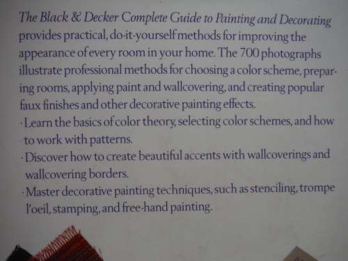 The Complete Guide to Painting and Decorating - Softcover - Black & Decker