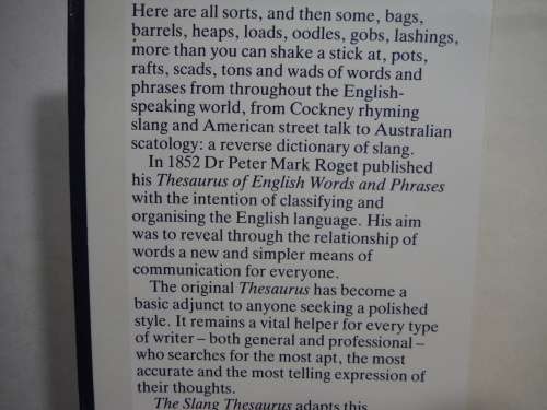 The Slang Thesaurus - Hardcover - Jonathon Green