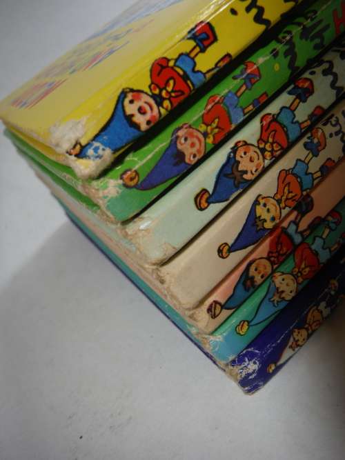 A Lot of 7 Noddy Books - Hardcover - Enid Blyton - Vintage 1950`s