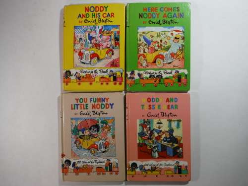 A Lot of 7 Noddy Books - Hardcover - Enid Blyton - Vintage 1950`s