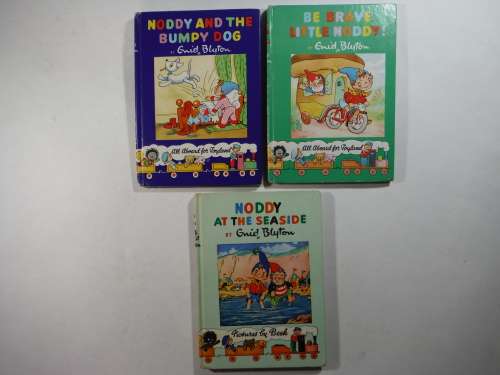 A Lot of 7 Noddy Books - Hardcover - Enid Blyton - Vintage 1950`s