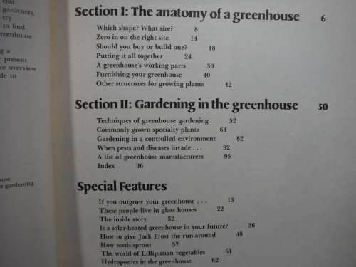 A Sunset Book : Greenhouse Gardening - 1976