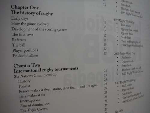 International Rugby Encyclopedia - Softcover - Andrew de Klerk - 2009 First Edition