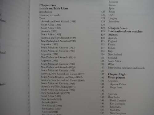 International Rugby Encyclopedia - Softcover - Andrew de Klerk - 2009 First Edition