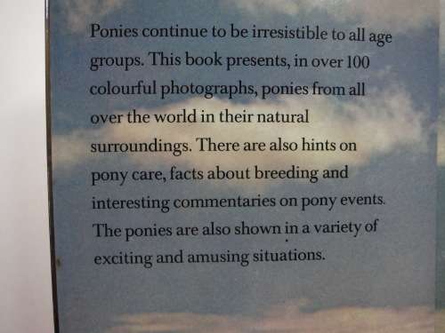 The Love of Ponies - Hardcover - Anne Alcock