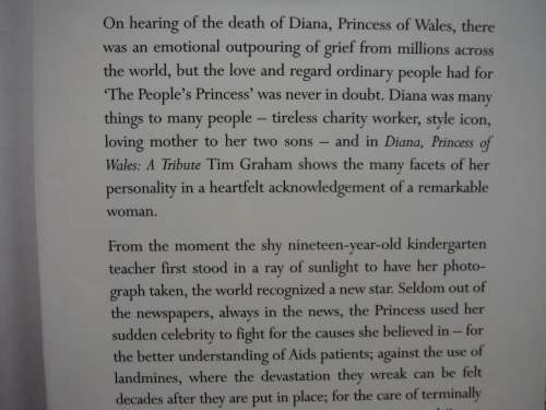 Diana : Princess of Wales : A Tribute - Hardcover - Tim Graham