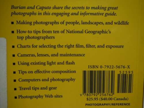 National Geographic Photography Field Guide : Secrets to Making Great Pictures - Paperback