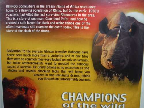 Champions of the Wild : Rhinos : Clash of the Titans - DVD