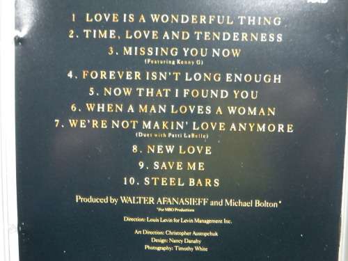 Michael Bolton - Time, Love & Tenderness - CD