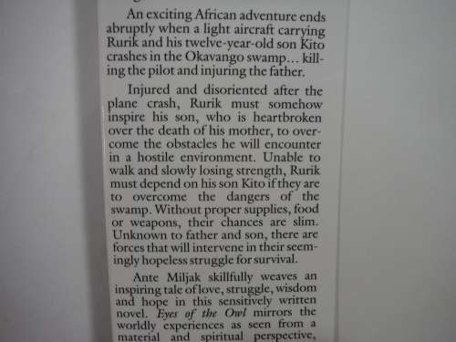 Eyes of the Owl : A Journey of the Spirit in Africa - Hardcover - Ante Miljak