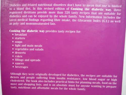 Cooking the Diabetic Way - Softcover - Hilda Lategan - New Revised Edition