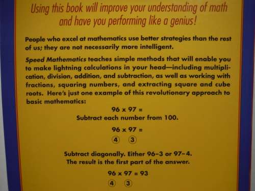 Speed Mathematics : Secret Skills for Quick Calculation - Paperback - Bill Handley