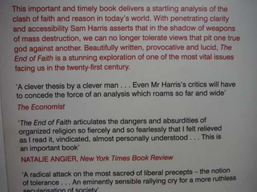 The End of Faith : Religion, Terror and the Future of Reason - Paperback - Sam Harris