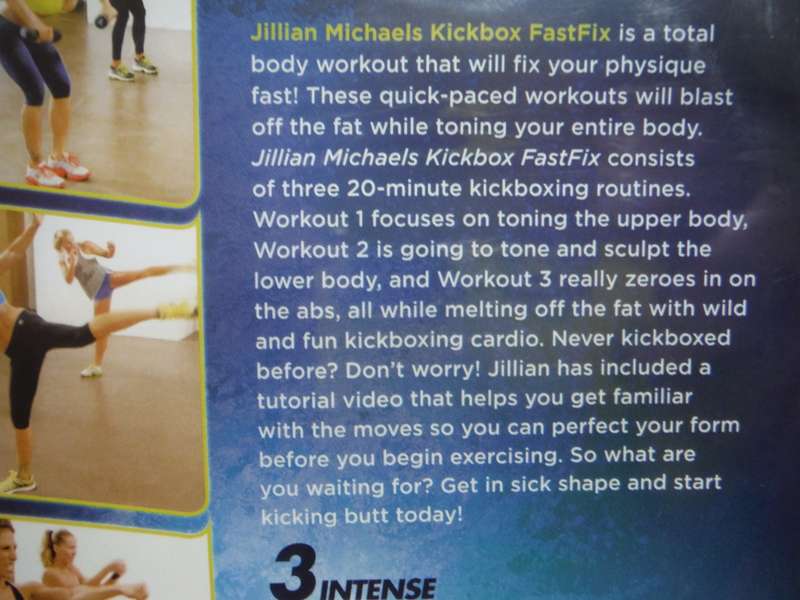 Jillian Michaels Kickbox FastFix - DVD - New and Sealed
