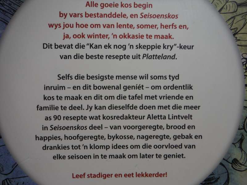 Platteland Seisoenskos : Resepte vir die Hele Jaar - Softcover