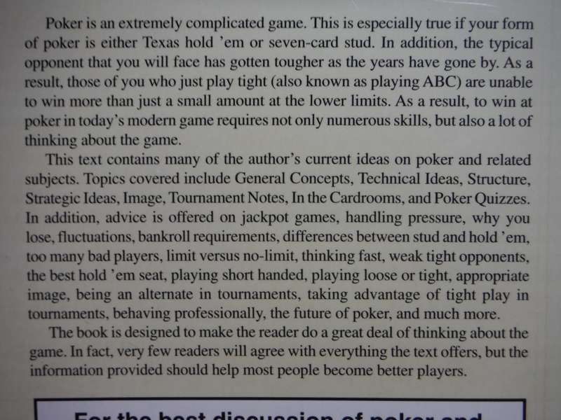 Poker Essays - Paperback - Mason Malmuth