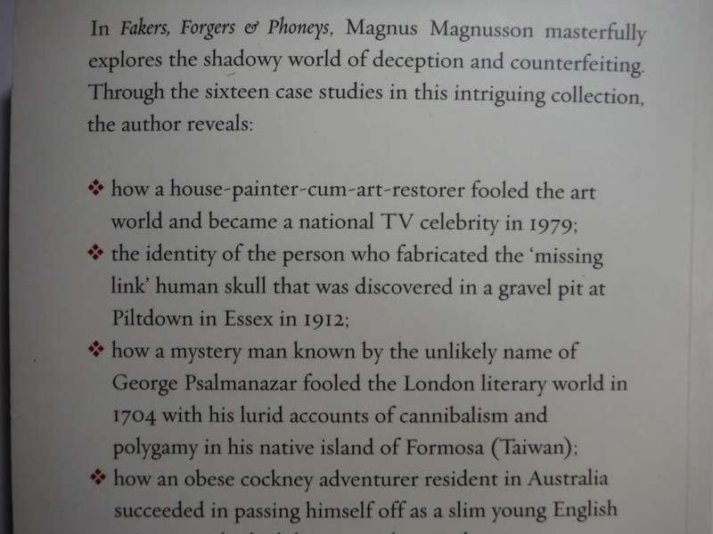 Fakers, Forgers & Phoneys : Famous Scams and Scamps - Paperback - Magnus Magnusson