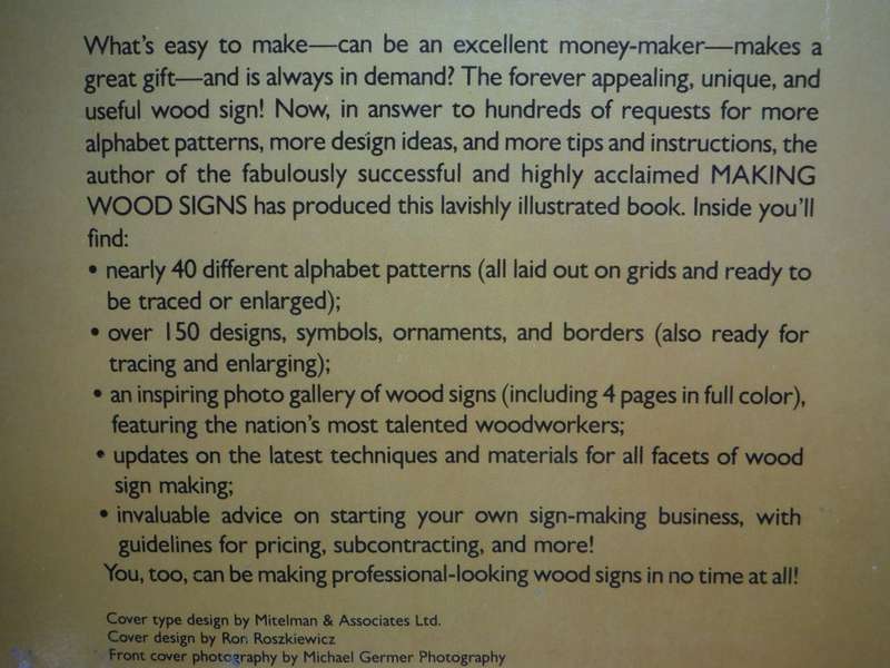 Alphabets and Designs for Wood Signs - Paperback - Patrick and Sherri Spielman - 1983