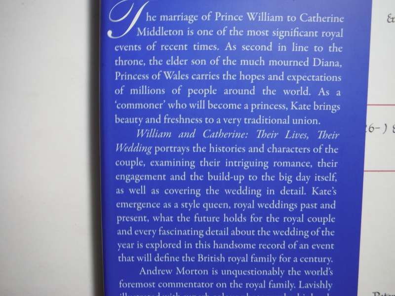 William & Catherine : Their Lives, Their Wedding - Hardcover - Andrew Morton