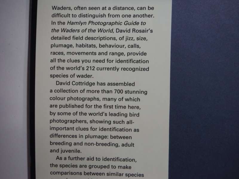 Photographic Guide to the Waders of the World - Hardcover - David Rosair - 1995 Edition