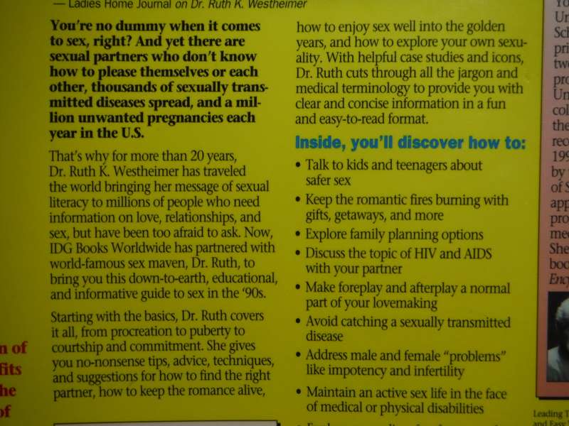 Sex for Dummies - Softcover - Dr Ruth K. Westheimer