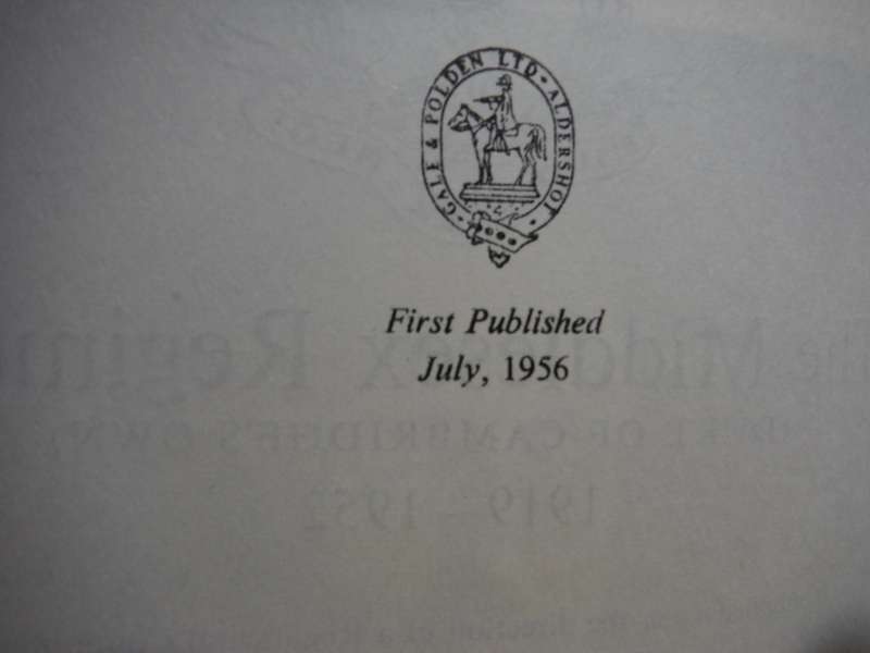 The Middlesex Regiment (Duke of Cambridge`s Own) 1919-1952 - Lieutenant-Commander P.K. Kemp