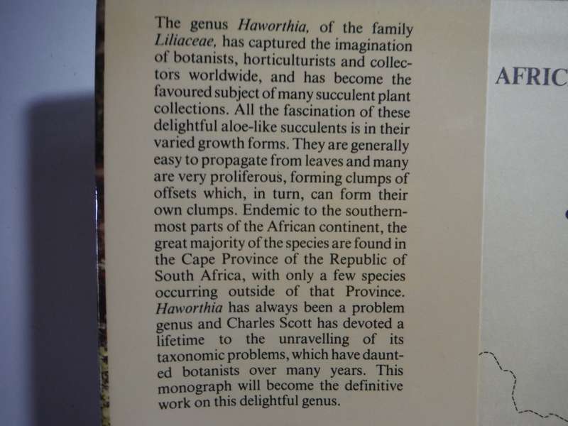 The Genus Haworthia : A Taxonomic Revision - Hardcover - Charles L. Scott - 1985