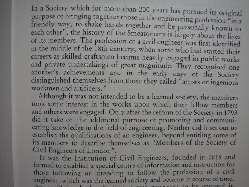 The Smeatonians : The Society of Civil Engineers - Hardcover - Garth Watson