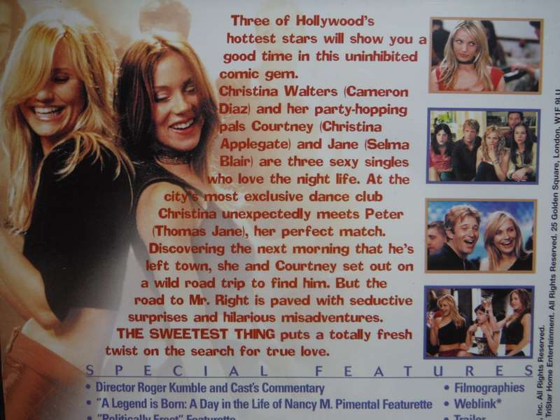 The Sweetest Thing - DVD