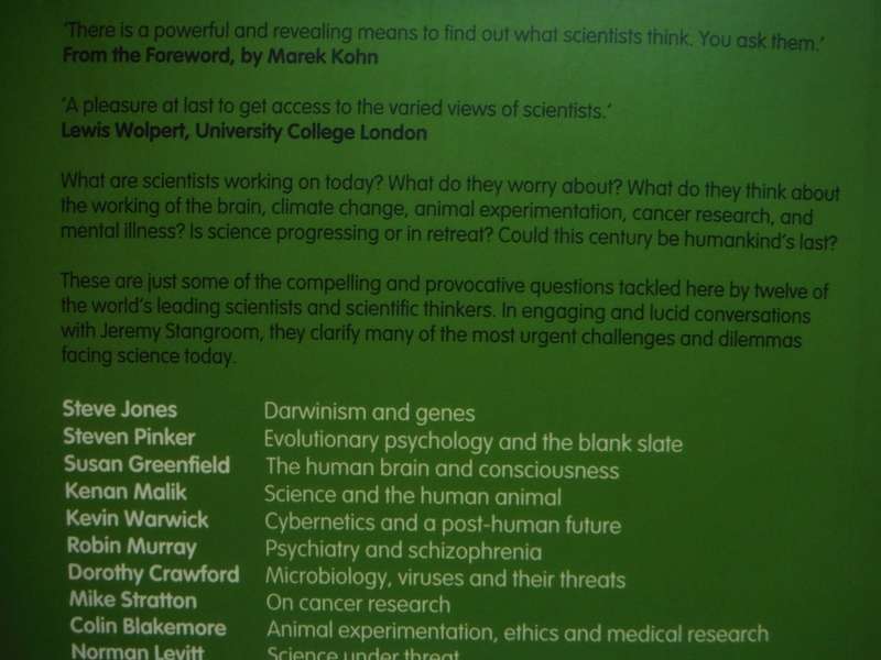 What Scientists Think - Paperback - Jeremy Stangroom