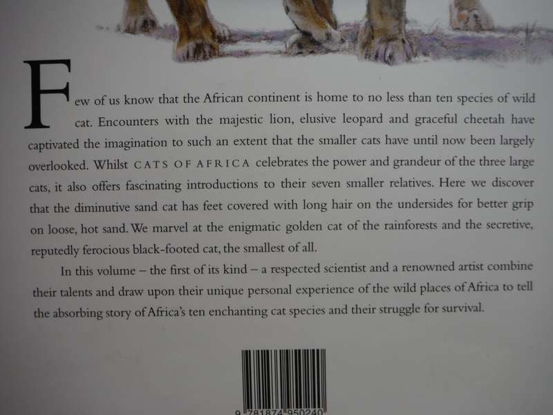 Cats of Africa - Hardcover - Paul Bosman and Anthony Hall-Martin
