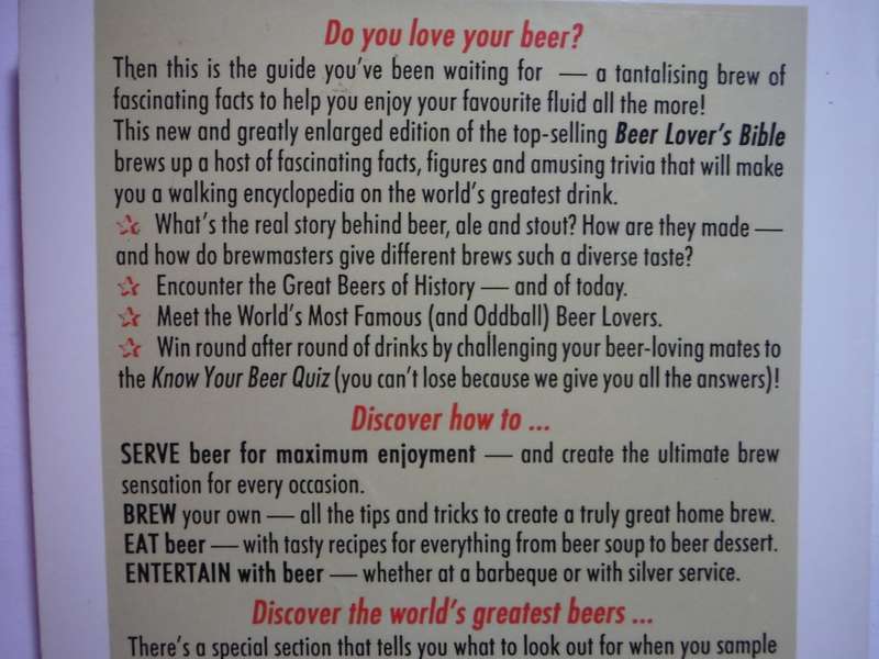 Beer Lover`s Bible - Paperback - Nic van Oudtshoorn