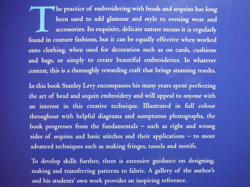 Bead & Sequin Embroidery Stitches - Softcover - Stanley Levy