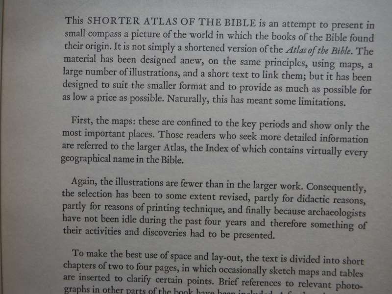 Shorter Atlas of the Bible - Hardcover - Luc. H. Grollenberg - 1959
