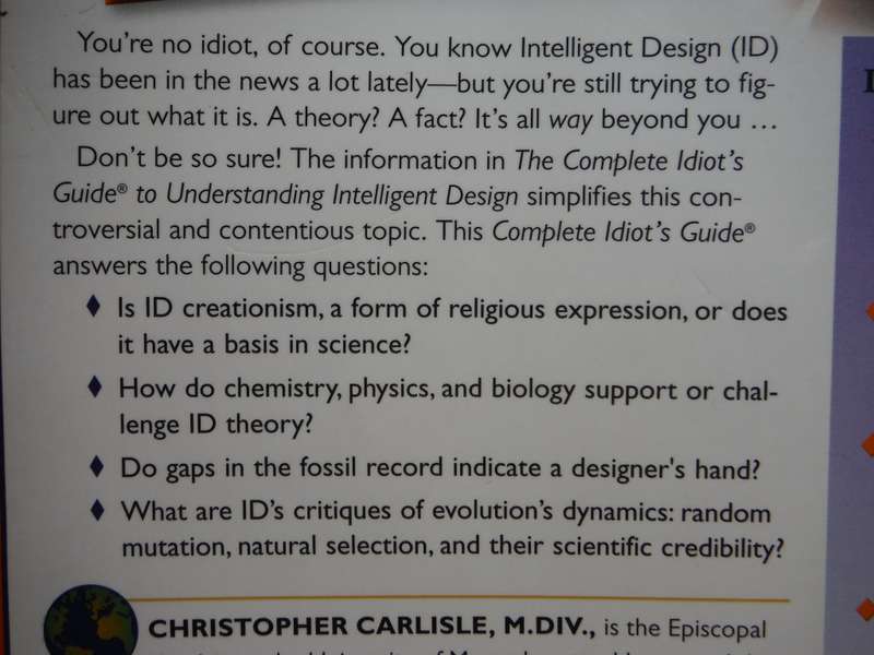The Complete Idiot`s Guide to Understanding Intelligent Design - Softcover - Christopher Carlisle