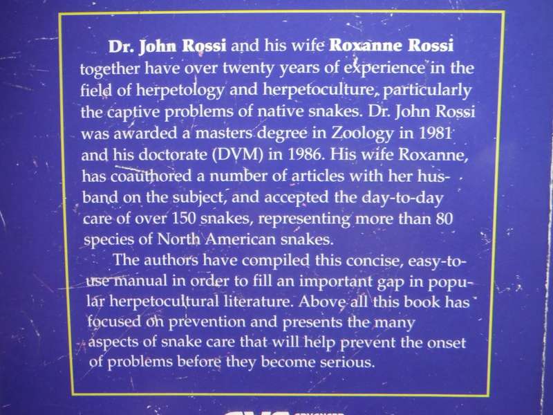 What`s Wrong with My Snake? - Softcover - John Rossi D.V.M., M.A.