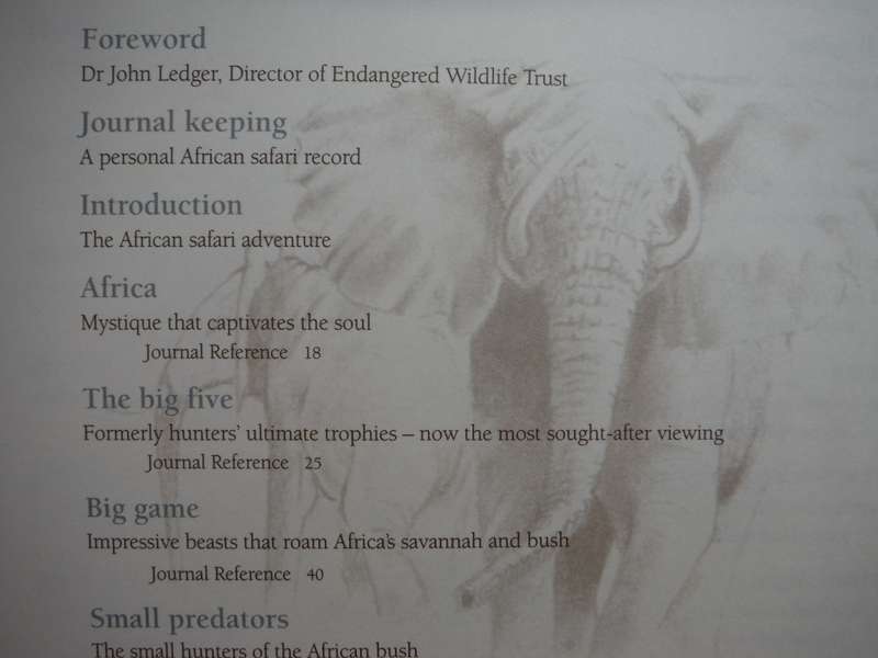 African Safari Journal : Millennium Edition - Hardcover with Cardboard Slipcover