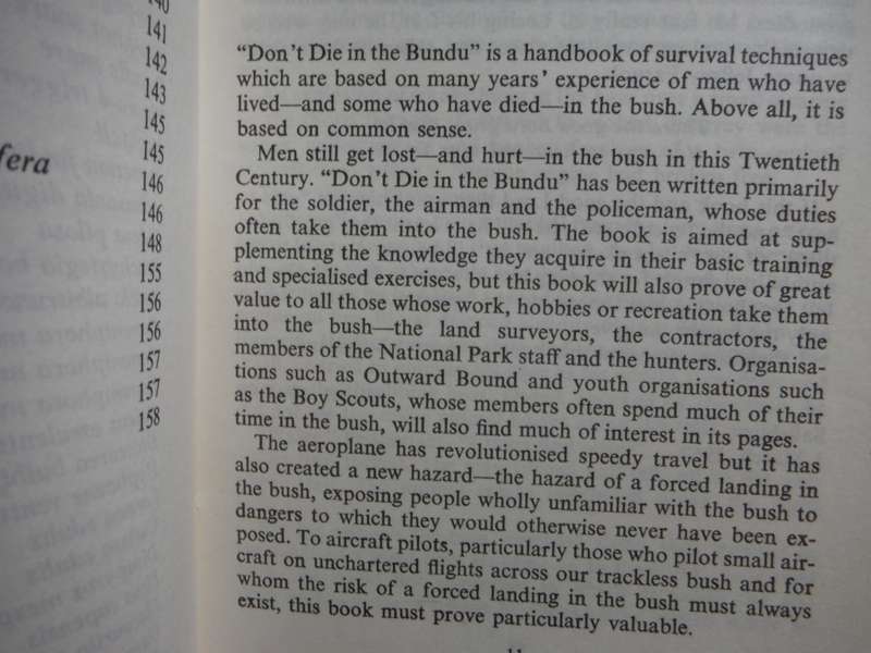 Don`t Die in the Bundu - Paperback - Col. D.H. Grainger