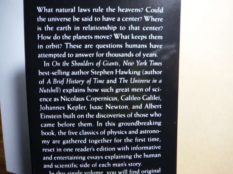 On the Shoulders of Giants : The Great Works of Physics and Astronomy - Hardcover - Stephen Hawking