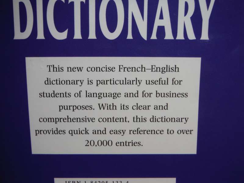 French-English/English-French Dictionary - Hardcover - Geddes & Grosset