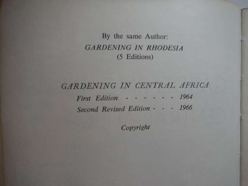 Tom Mason`s Gardening in Central Africa - Paperback - Vintage 1966
