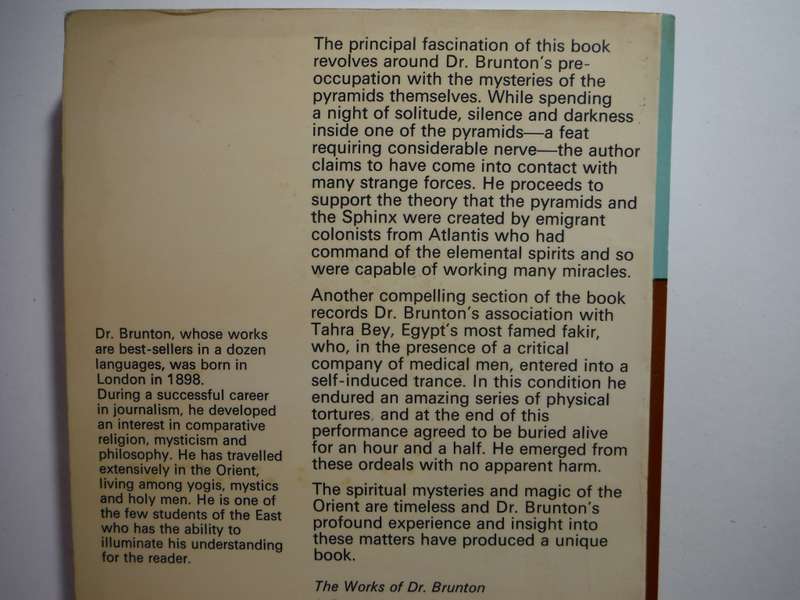 A Search in Secret Egypt - Paperback - Dr Paul Brunton - 1977