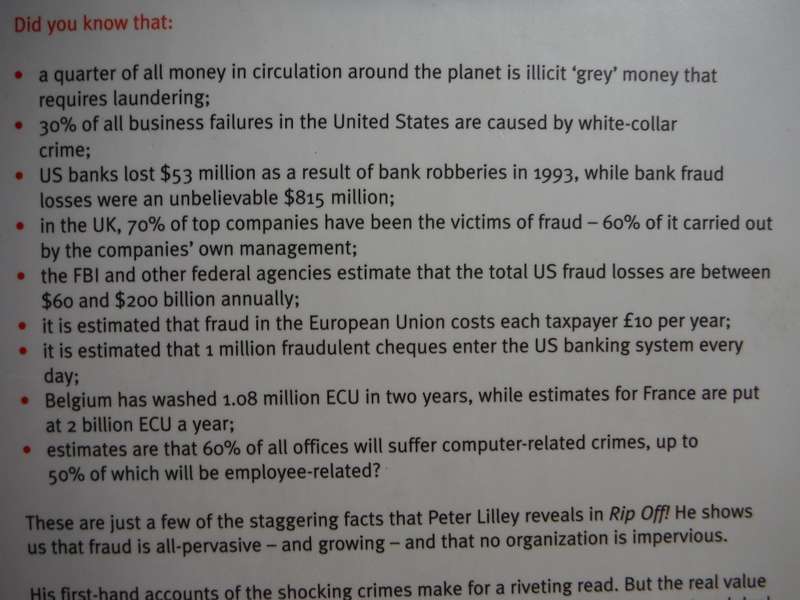 Rip Off! : The Global Fraud Explosion and How to Survive It - Hardcover - Peter Lilley