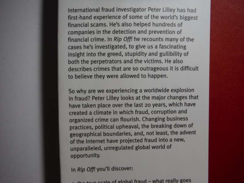 Rip Off! : The Global Fraud Explosion and How to Survive It - Hardcover - Peter Lilley