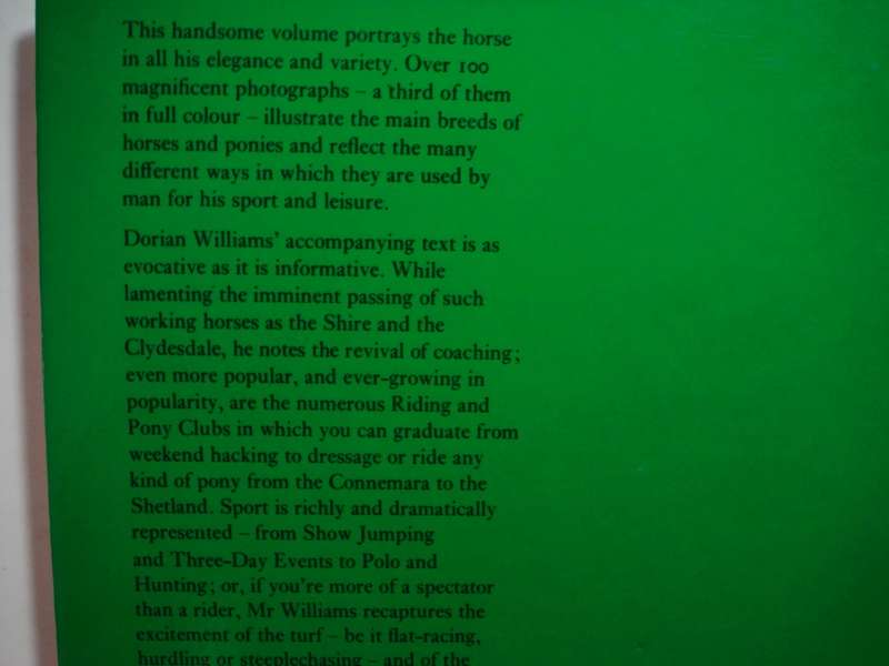 The Batsford Book of Horses - Hardcover - Dorian Williams - 1979