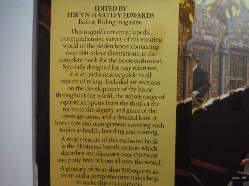 Encyclopedia of the Horse - Hardcover - Edited by Elwyn Hartley Edwards - 1977