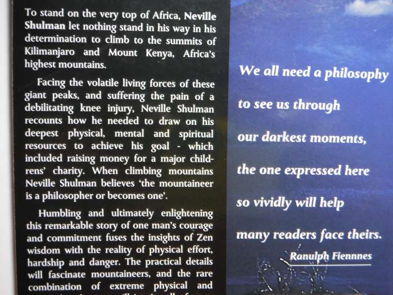 On Top of Africa : The Climbing of Kilimanjaro and Mt. Kenya - Paperback - Neville Shulman