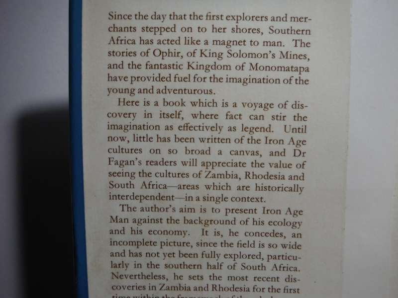 Southern Africa During the Iron Age - Hardcover - Brian Fagan - 1965
