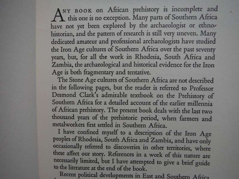 Southern Africa During the Iron Age - Hardcover - Brian Fagan - 1965